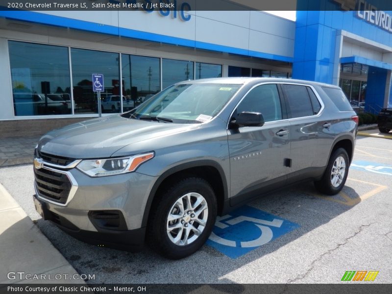 Satin Steel Metallic / Jet Black 2020 Chevrolet Traverse LS