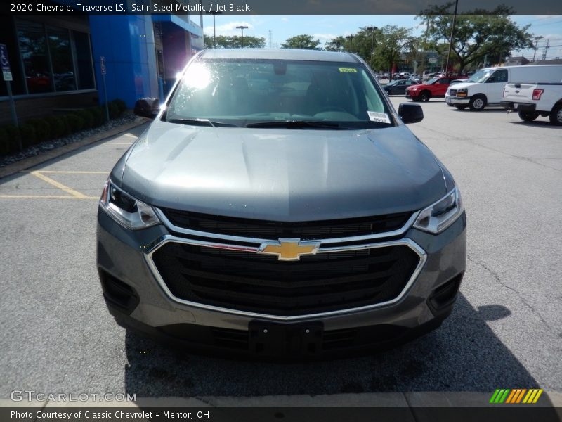 Satin Steel Metallic / Jet Black 2020 Chevrolet Traverse LS
