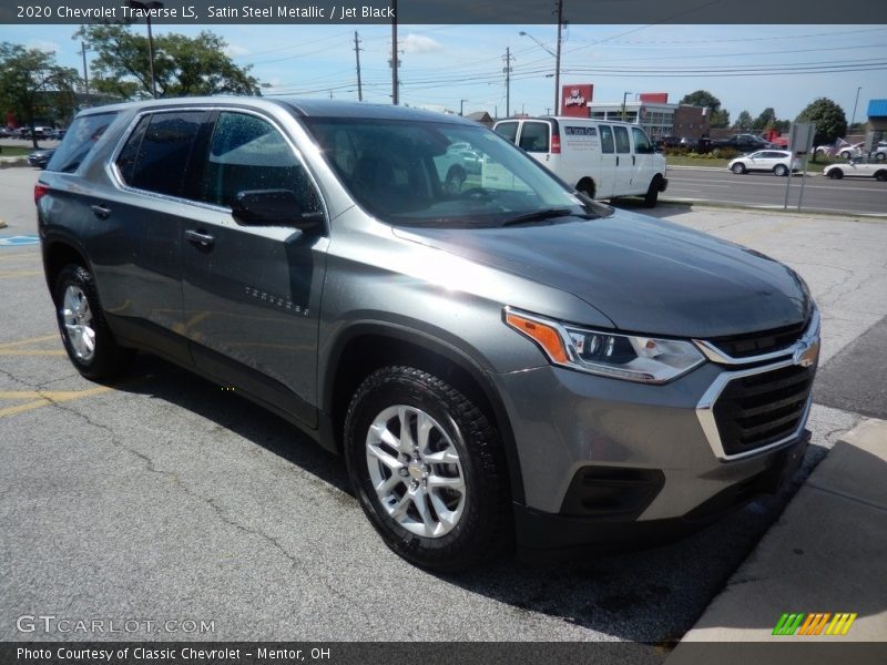 Satin Steel Metallic / Jet Black 2020 Chevrolet Traverse LS