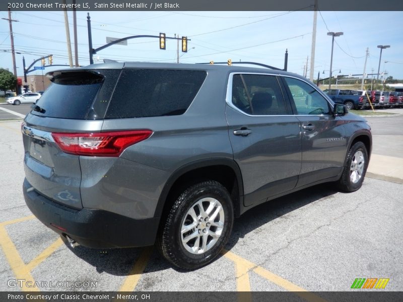 Satin Steel Metallic / Jet Black 2020 Chevrolet Traverse LS