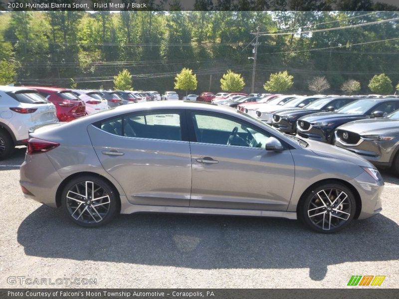 Fluid Metal / Black 2020 Hyundai Elantra Sport