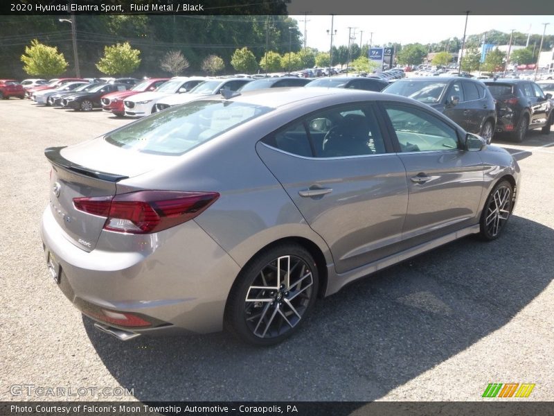 Fluid Metal / Black 2020 Hyundai Elantra Sport