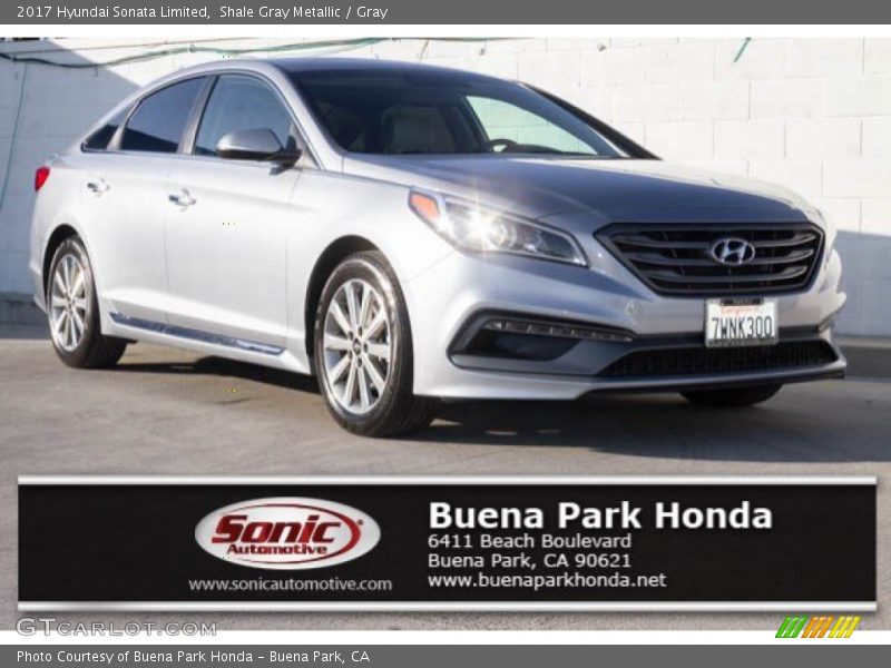 Shale Gray Metallic / Gray 2017 Hyundai Sonata Limited