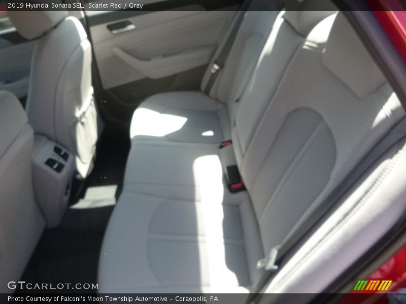 Scarlet Red / Gray 2019 Hyundai Sonata SEL