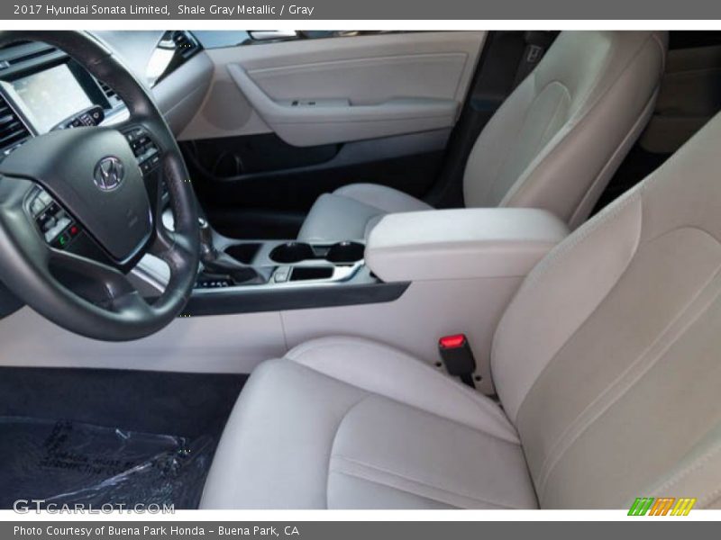 Shale Gray Metallic / Gray 2017 Hyundai Sonata Limited