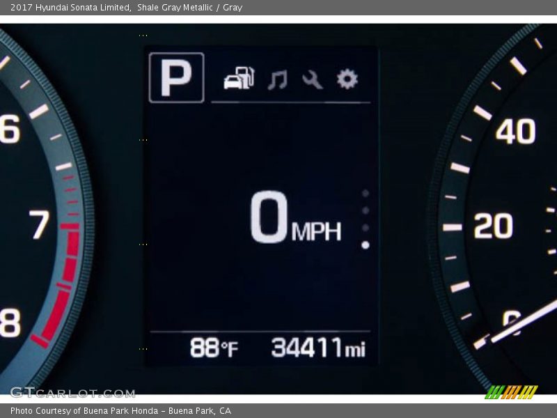 Shale Gray Metallic / Gray 2017 Hyundai Sonata Limited