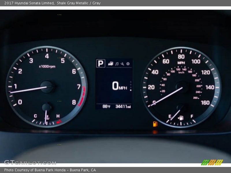Shale Gray Metallic / Gray 2017 Hyundai Sonata Limited