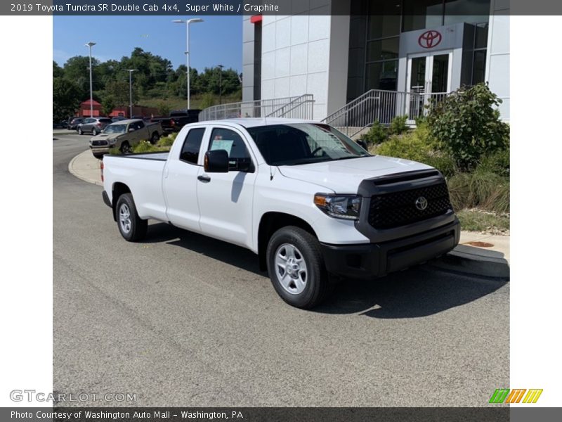 Super White / Graphite 2019 Toyota Tundra SR Double Cab 4x4