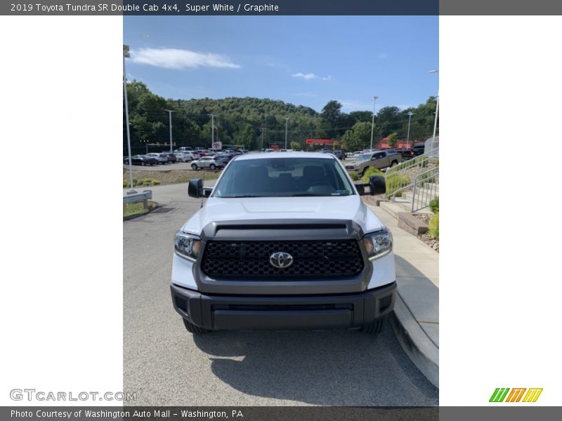 Super White / Graphite 2019 Toyota Tundra SR Double Cab 4x4