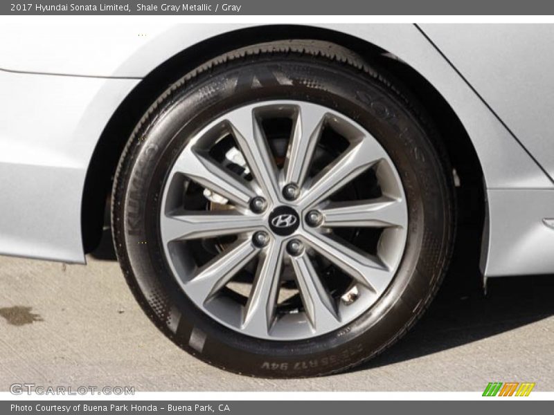 Shale Gray Metallic / Gray 2017 Hyundai Sonata Limited