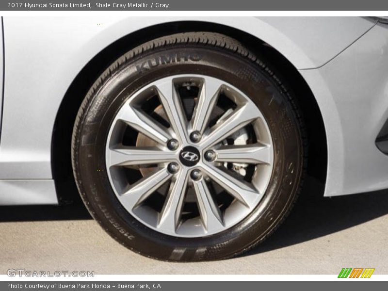 Shale Gray Metallic / Gray 2017 Hyundai Sonata Limited