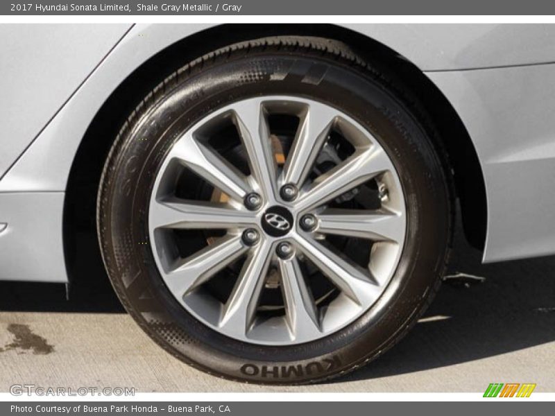 Shale Gray Metallic / Gray 2017 Hyundai Sonata Limited