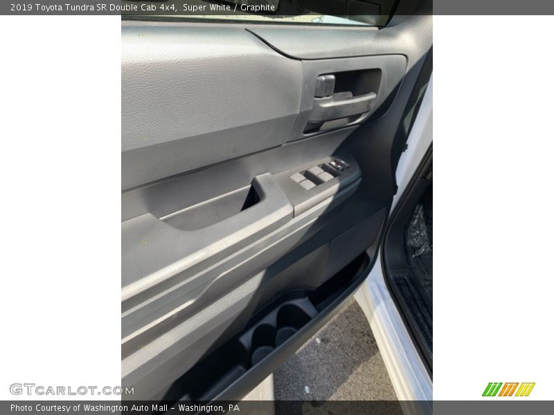 Super White / Graphite 2019 Toyota Tundra SR Double Cab 4x4