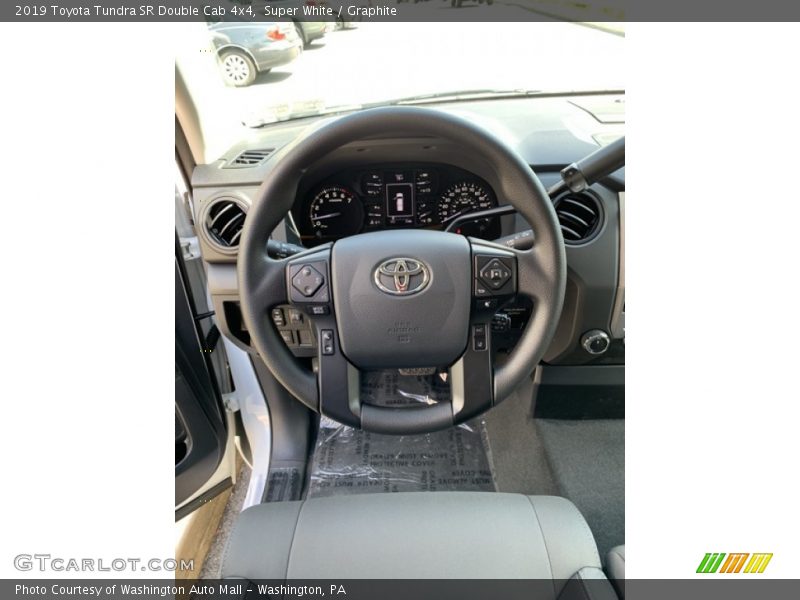 Super White / Graphite 2019 Toyota Tundra SR Double Cab 4x4