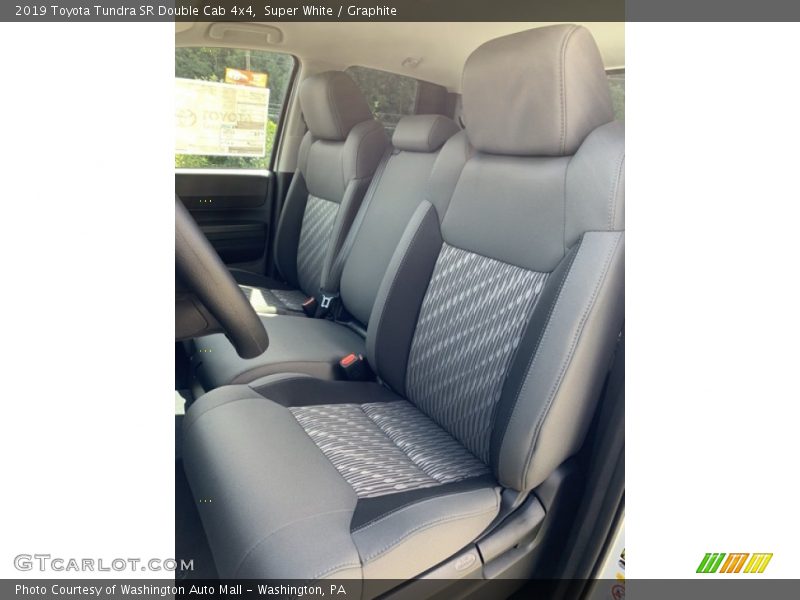 Super White / Graphite 2019 Toyota Tundra SR Double Cab 4x4