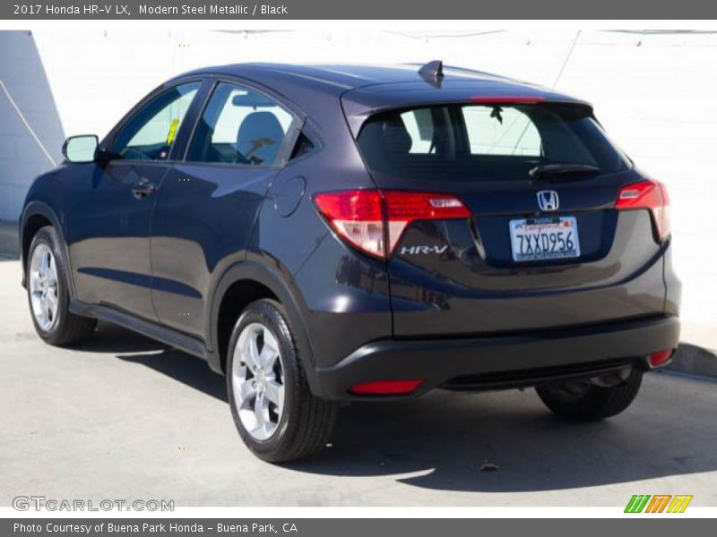 Modern Steel Metallic / Black 2017 Honda HR-V LX