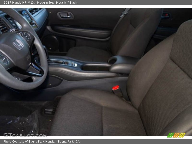 Modern Steel Metallic / Black 2017 Honda HR-V LX