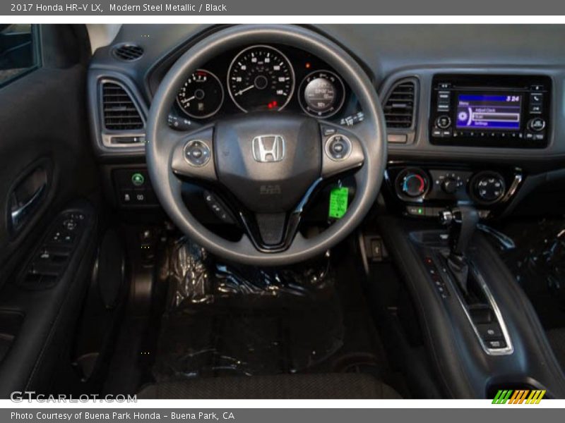 Modern Steel Metallic / Black 2017 Honda HR-V LX