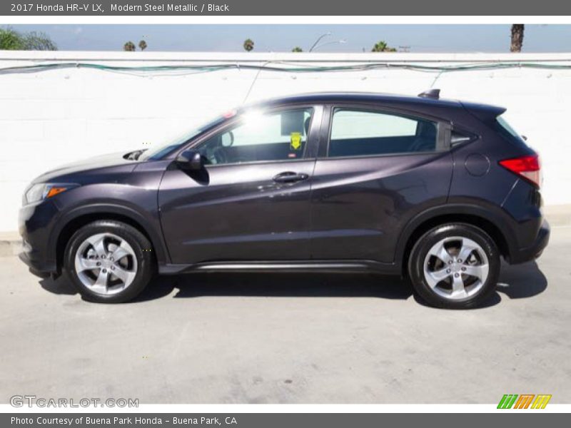 Modern Steel Metallic / Black 2017 Honda HR-V LX