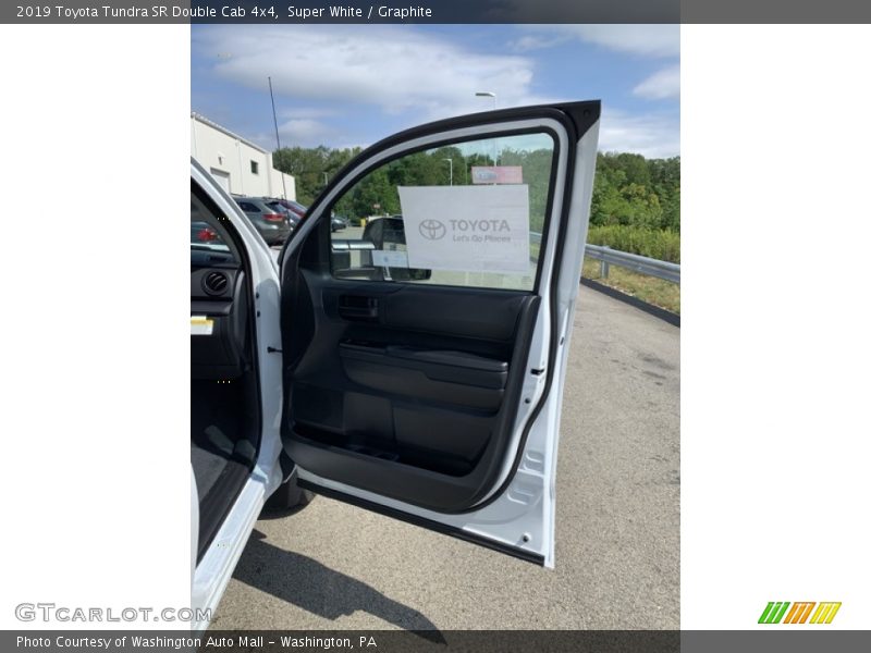 Super White / Graphite 2019 Toyota Tundra SR Double Cab 4x4