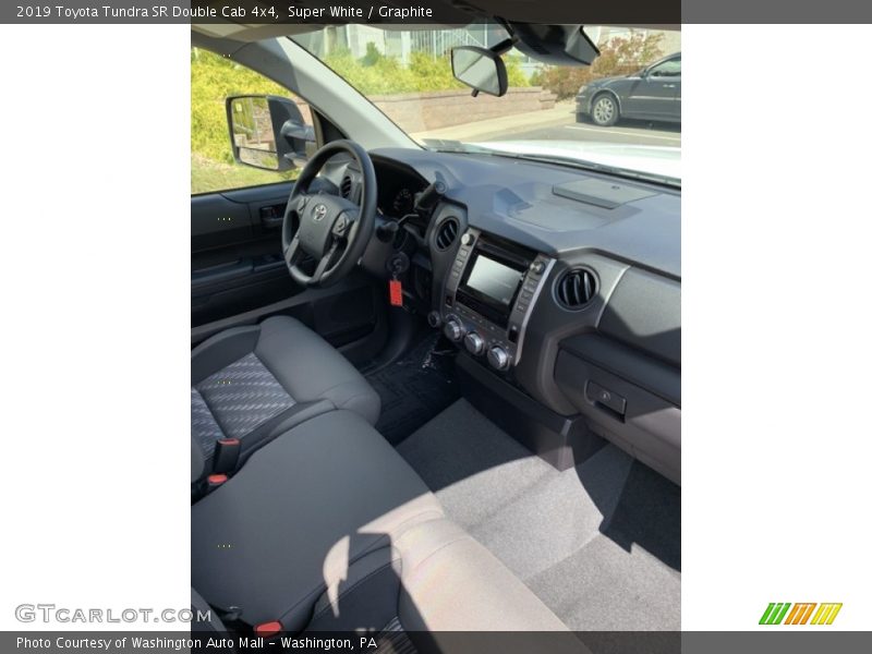 Super White / Graphite 2019 Toyota Tundra SR Double Cab 4x4