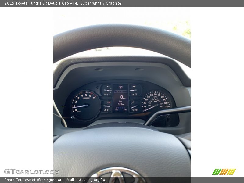 Super White / Graphite 2019 Toyota Tundra SR Double Cab 4x4