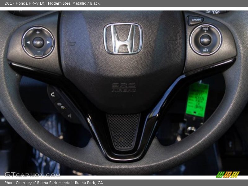 Modern Steel Metallic / Black 2017 Honda HR-V LX