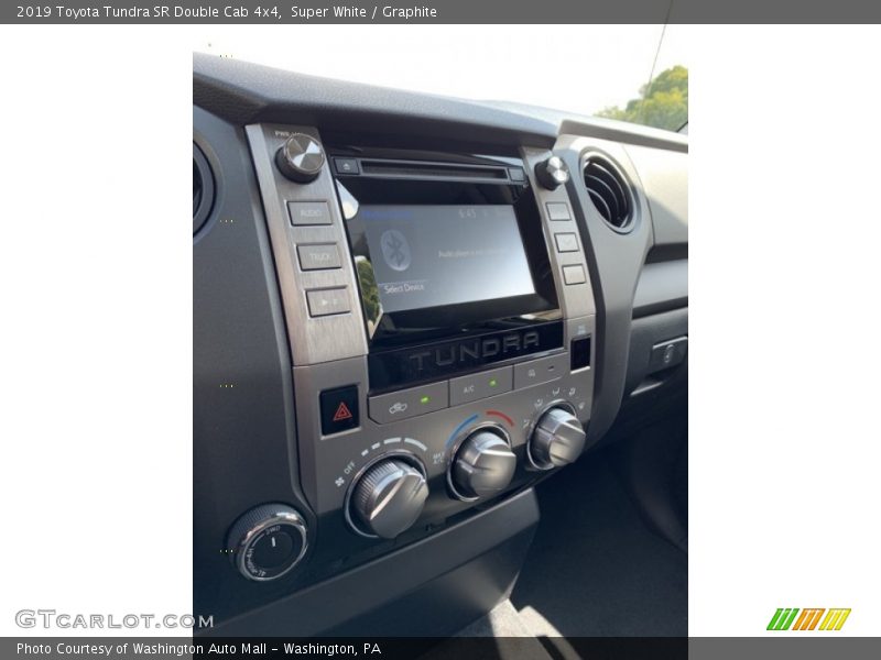 Super White / Graphite 2019 Toyota Tundra SR Double Cab 4x4