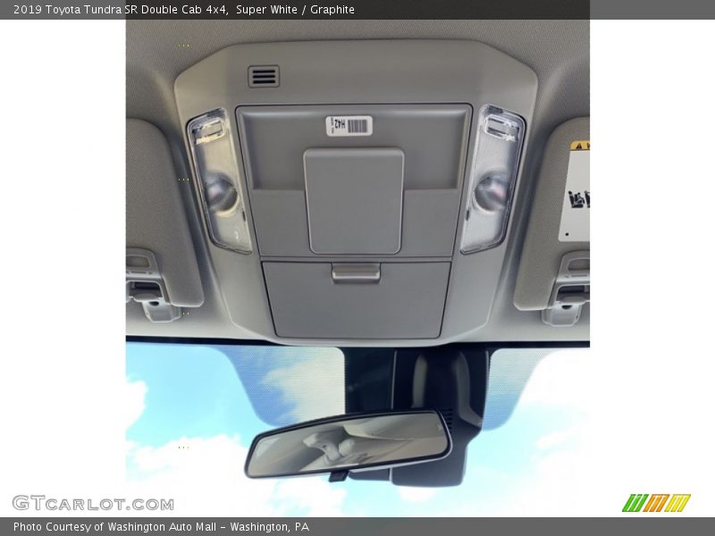Super White / Graphite 2019 Toyota Tundra SR Double Cab 4x4