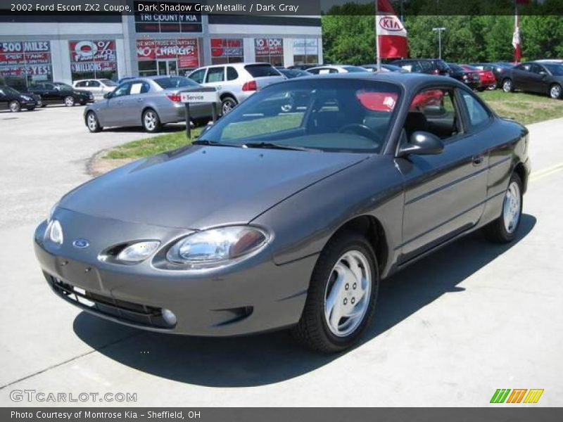 Dark Shadow Gray Metallic / Dark Gray 2002 Ford Escort ZX2 Coupe