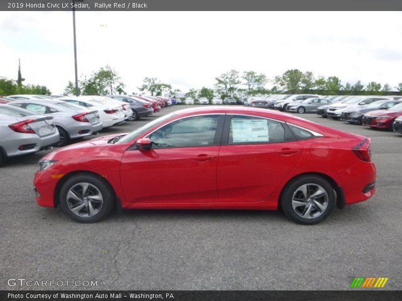 Rallye Red / Black 2019 Honda Civic LX Sedan