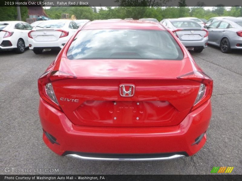 Rallye Red / Black 2019 Honda Civic LX Sedan