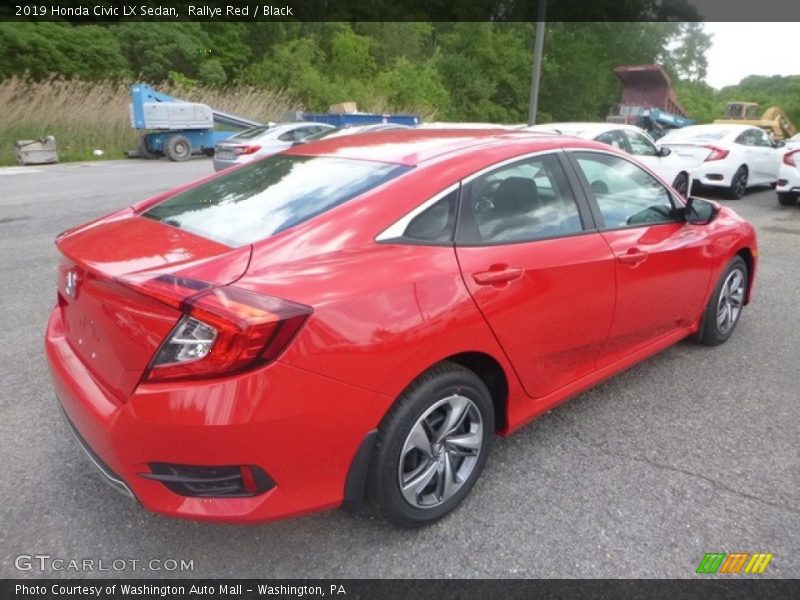 Rallye Red / Black 2019 Honda Civic LX Sedan