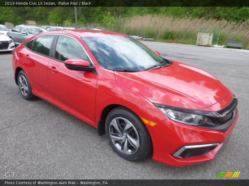Rallye Red / Black 2019 Honda Civic LX Sedan