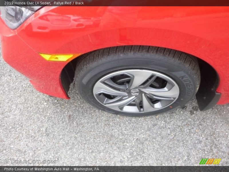 Rallye Red / Black 2019 Honda Civic LX Sedan