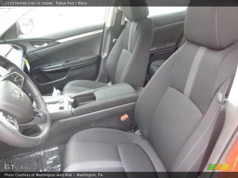 Rallye Red / Black 2019 Honda Civic LX Sedan