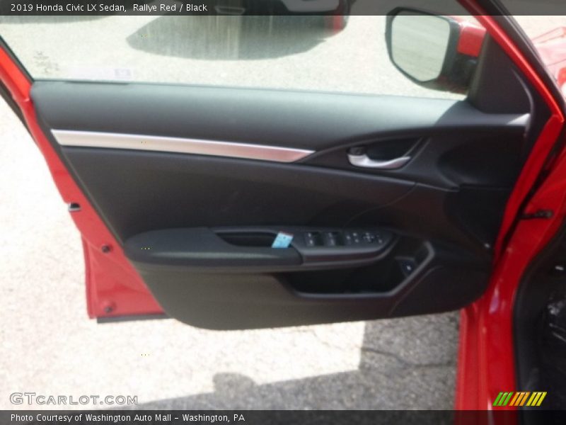 Rallye Red / Black 2019 Honda Civic LX Sedan