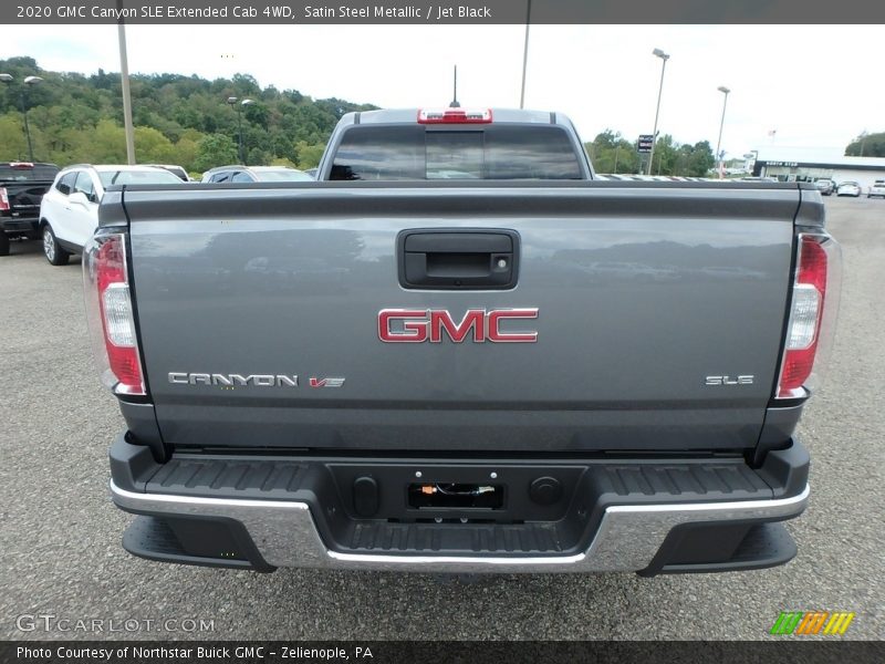 Satin Steel Metallic / Jet Black 2020 GMC Canyon SLE Extended Cab 4WD