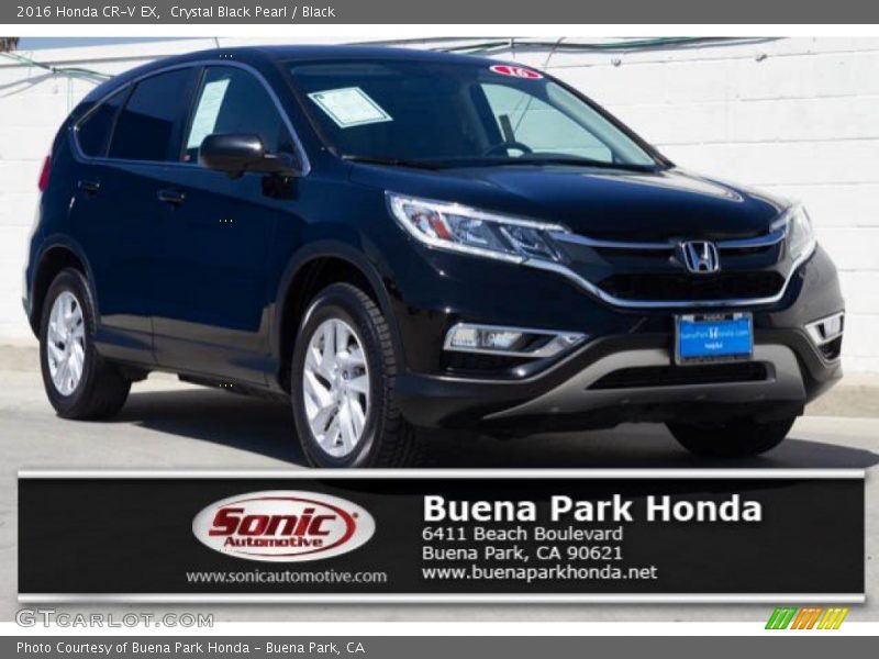 Crystal Black Pearl / Black 2016 Honda CR-V EX