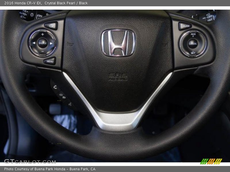 Crystal Black Pearl / Black 2016 Honda CR-V EX