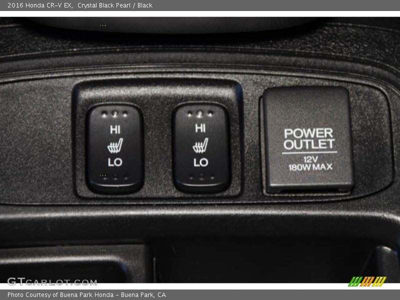 Crystal Black Pearl / Black 2016 Honda CR-V EX