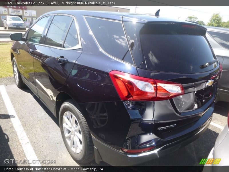 Midnight Blue Metallic / Jet Black 2020 Chevrolet Equinox LT AWD