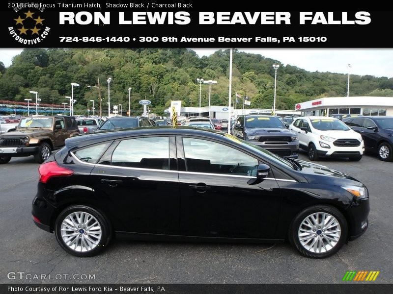 Shadow Black / Charcoal Black 2018 Ford Focus Titanium Hatch