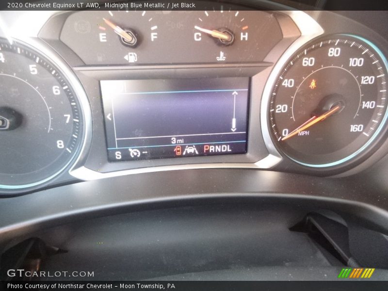 Midnight Blue Metallic / Jet Black 2020 Chevrolet Equinox LT AWD