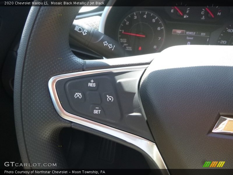 Mosaic Black Metallic / Jet Black 2020 Chevrolet Malibu LS
