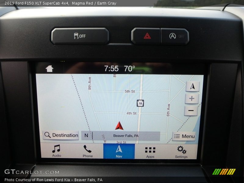 Navigation of 2019 F150 XLT SuperCab 4x4