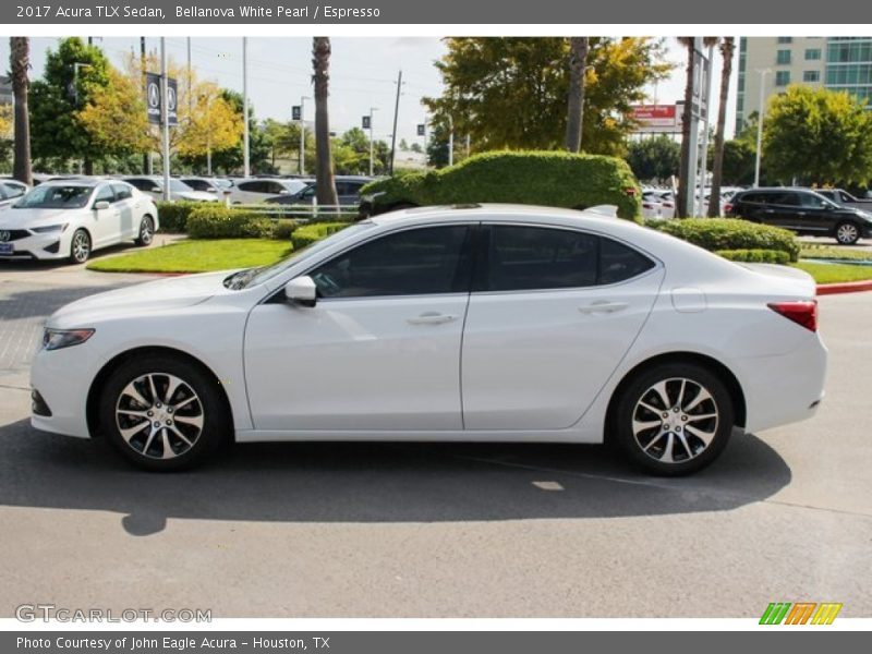 Bellanova White Pearl / Espresso 2017 Acura TLX Sedan