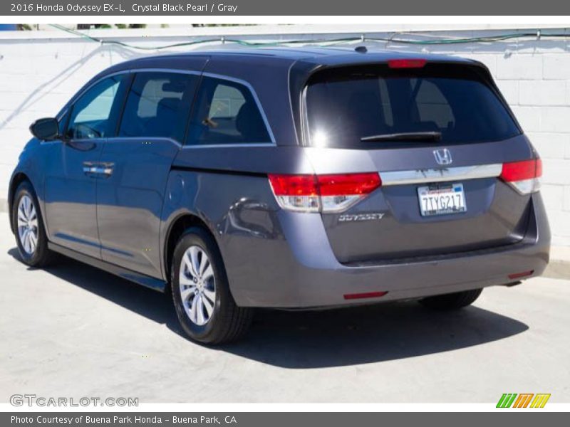 Crystal Black Pearl / Gray 2016 Honda Odyssey EX-L