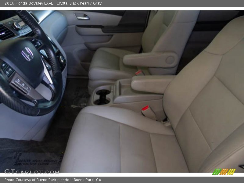 Crystal Black Pearl / Gray 2016 Honda Odyssey EX-L
