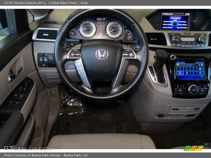 Crystal Black Pearl / Gray 2016 Honda Odyssey EX-L